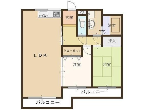 英和マンションの物件間取画像